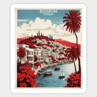 Bodrum Turkey Vintage Retro Travel Tourism Sticker